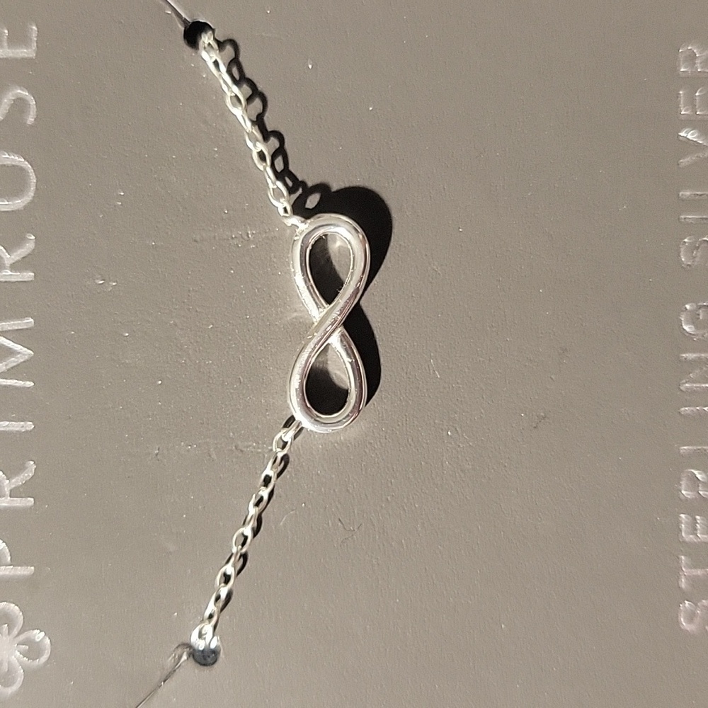 Sterling Silver Infinity Necklace .925